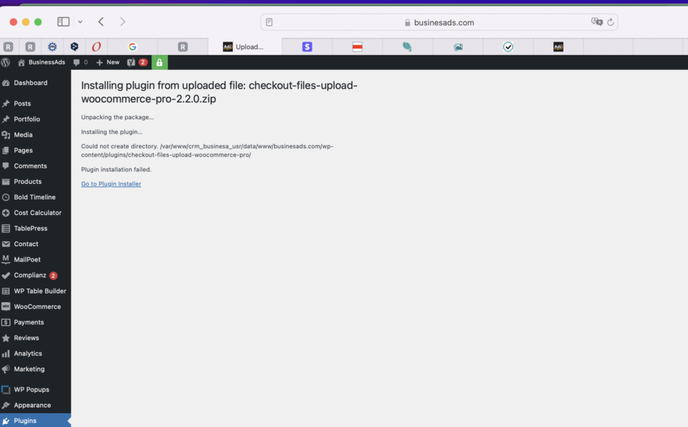[NOT A FEATURE REQUEST] I can’t upload the purchased pro plugin – WP Wham